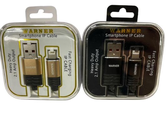 WARNER  Smart Phone Royal IP Charging Cable 3ft' In Box