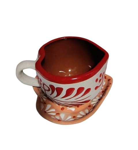 TAZA DE BARRO CORAZON