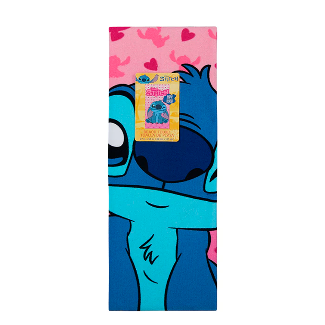 DAHDOUL "WINKING SWEETHEART" LILO&STITCH 27X54 DISNEY BEACH TOWEL