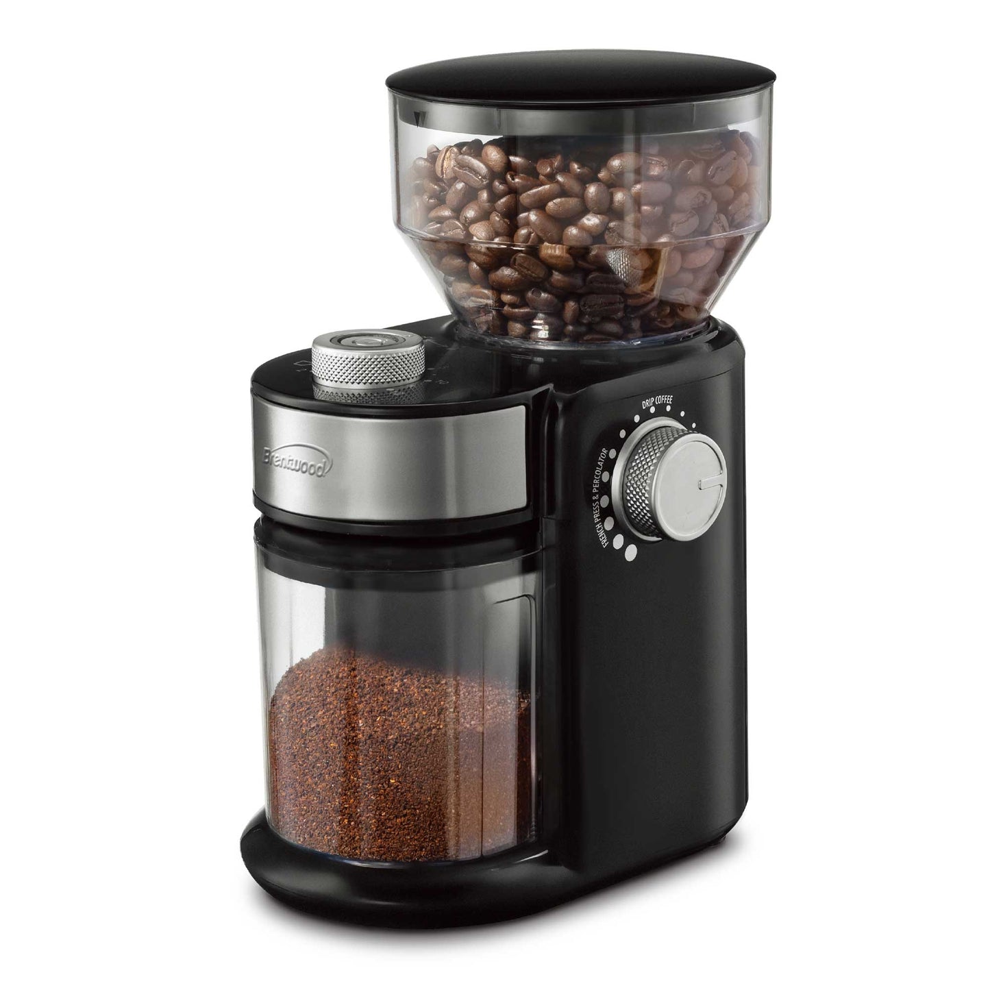 Brentwood Automatic Burr Coffee Bean Grinder Mill-Up to 32 Cup / 9 oz