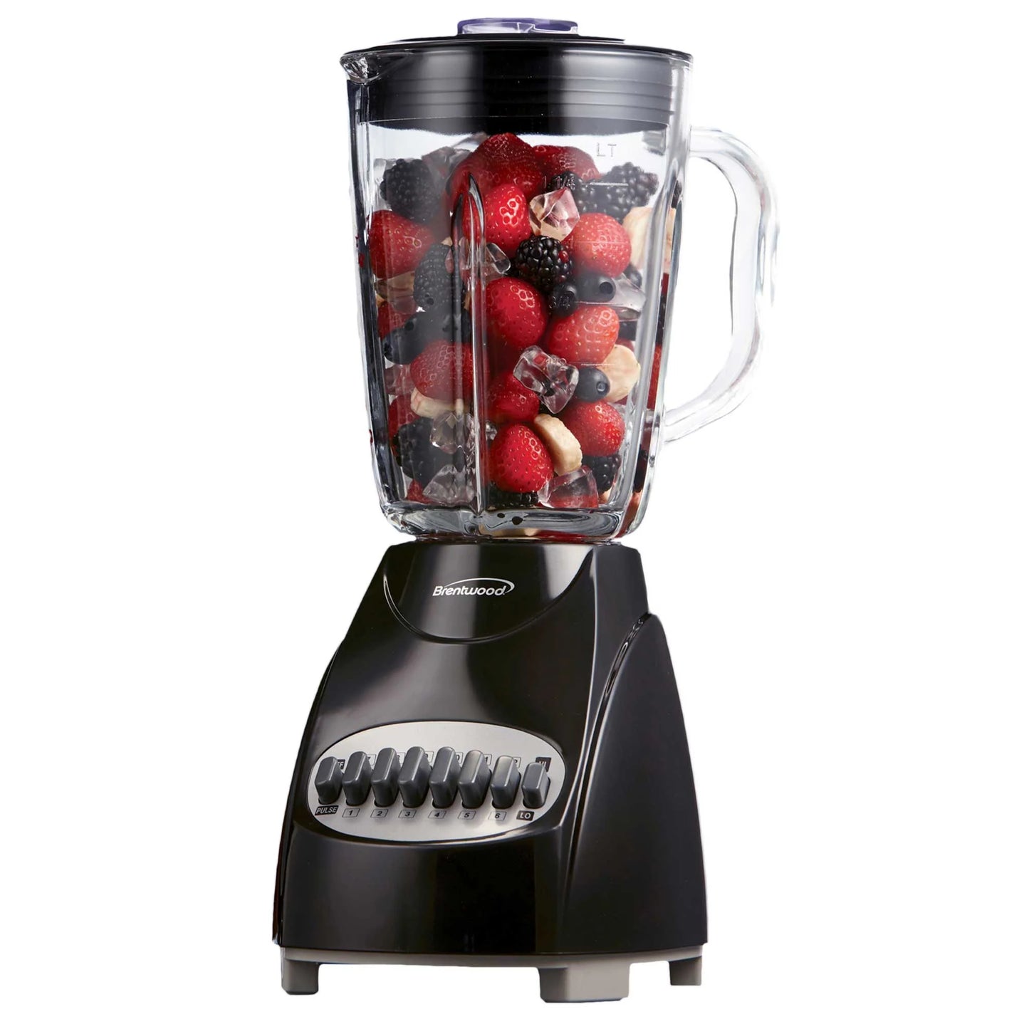 Brentwood 12-Speed + Pulse Blender With Glass Jar