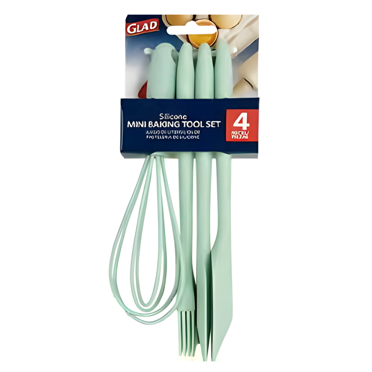 GLAD SILICONE MINI BAKING TOOLS 4PC SET GREEN