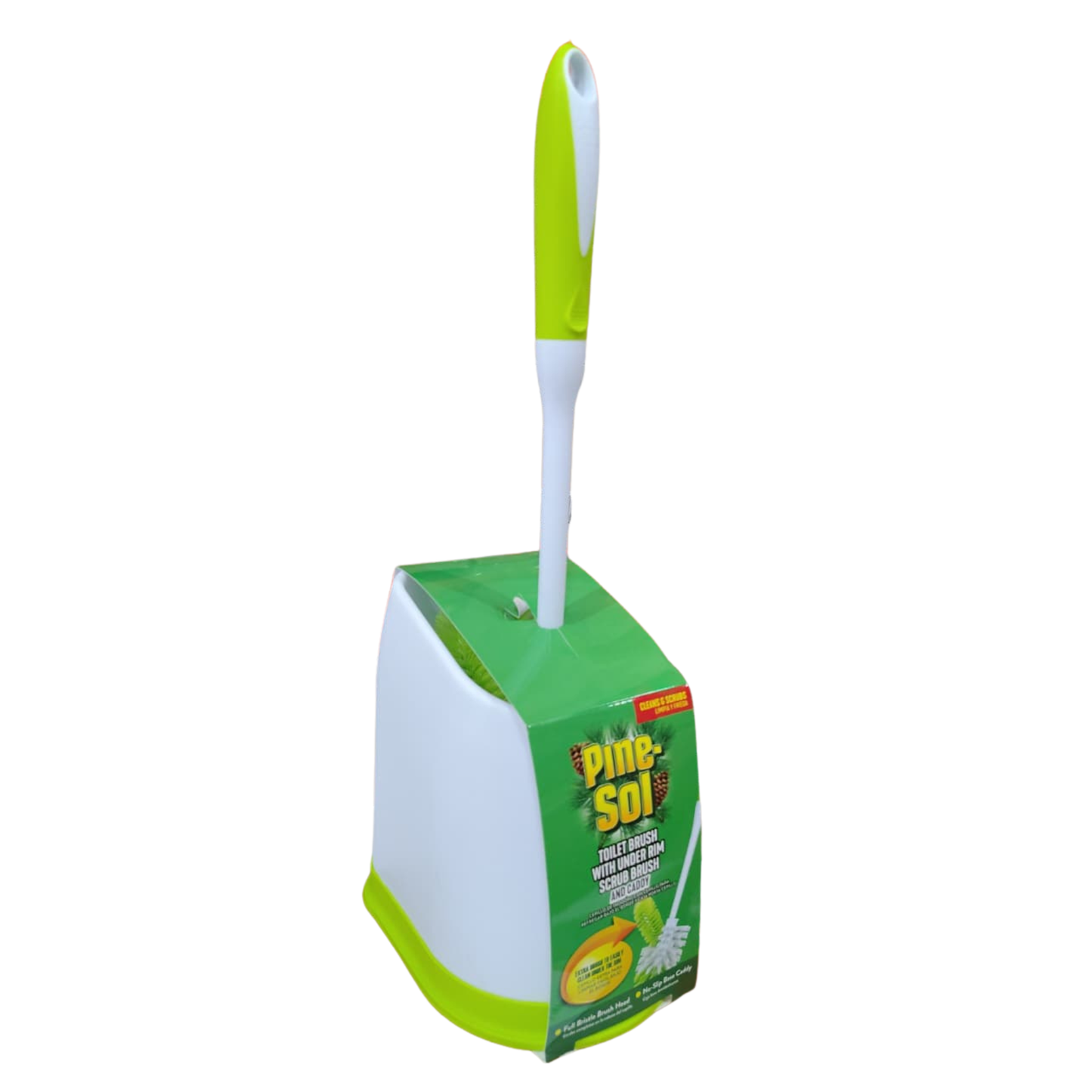 PINE-SOL PREMIUM SOFT GRIP TOILET BRUSH SET