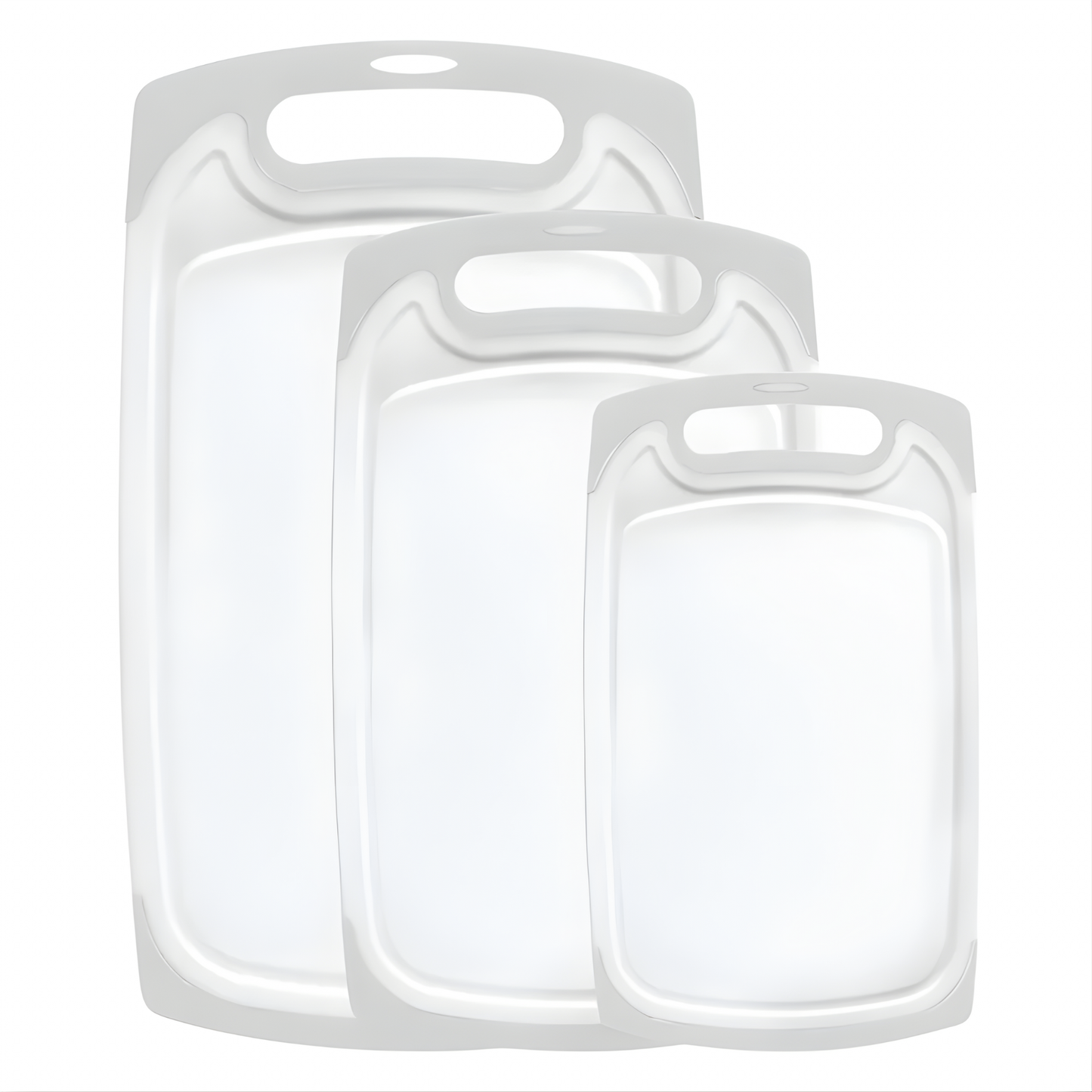 GLAD 3PC CUTTING BOARDS GREY