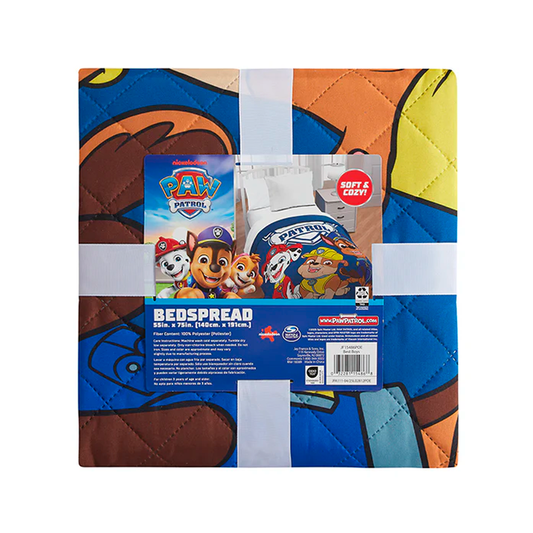 DAHDOUL "BEST BOYS" PAW PATROL TWIN/FULL NICKELODEON BEDSPREAD
