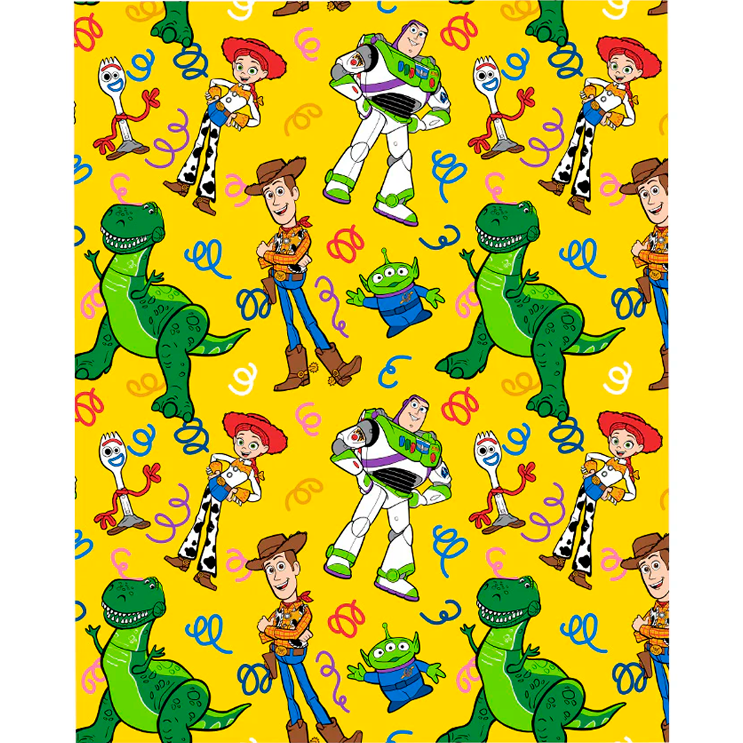 DAHDOUL "SMILING TOYS" TOY STORY BABY DISNEY FLANNEL THROW BLANKET