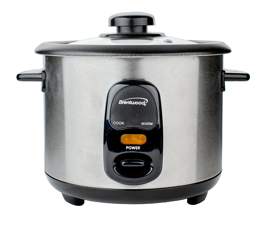 Brentwood TS-20 10-Cup Uncooked/20-Cup Cooked Rice Cooker, Stainless Steel