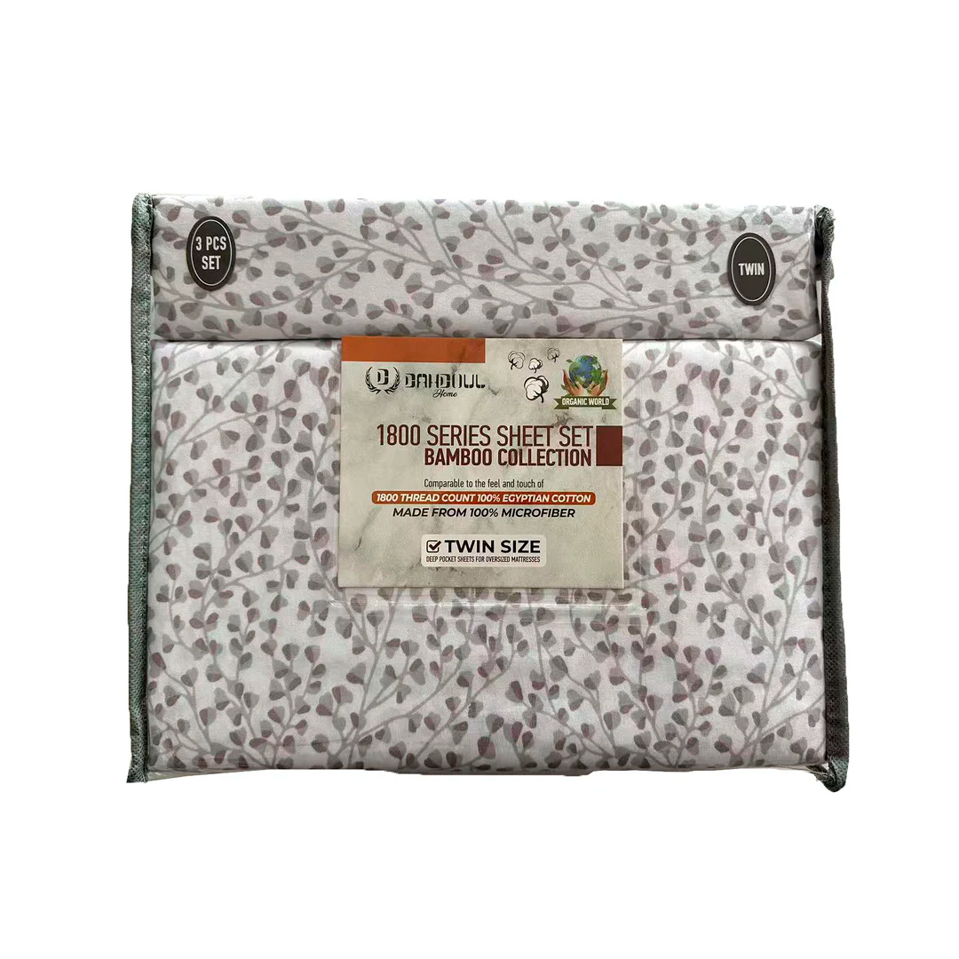 DAHDOUL KING PRINTED ASSORT BAMBOO COLLECTION BED SHEET